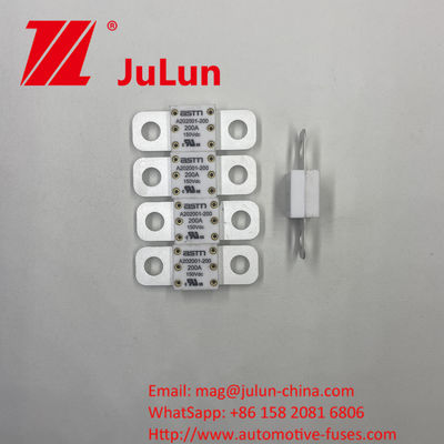 تصنيف التيار العالي A202001-100A 150VDC مصابيح السيارات السيراميكية لحماية الدائرة القصيرة 150VDC 100A 150A 200A 250A 300A 350A 400A 500A