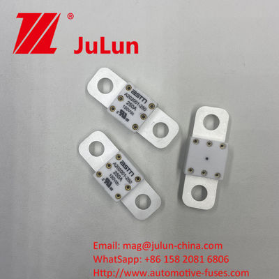 300A 150VDC A202001 طريقة تثبيت المسمار سهلة التثبيت 20 * 55mm فيوز السيراميكية للسيارات مع عزم دوران ضيق موصى به 11-13N · m ل M8