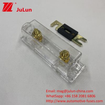 تصميم عازل الغبار في حامل فيوز ANL الشفاف 20A 30A 80A 100A 200A 300A 400A 500A التيار المشكل