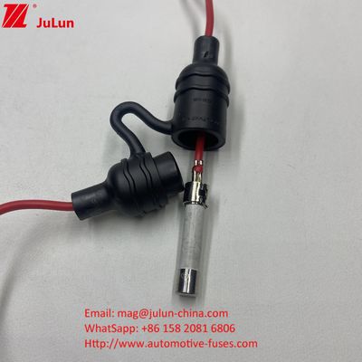 10 * 38mm الصمامات الأسطوانية المقاومة للماء IP68 غطاء حامل الصمامات الداخلي مع سلك UL ل