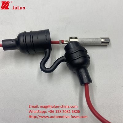ل 5 * 20mm 6 * 30mm 10 * 38mm فيوز ضوء الشارع إضاءة المرحلة الخارجية مضاد للماء ضد الغبار حامل فيوز في الخط لمصابيح الشارع