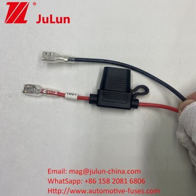 حامل فيوز 8AWG شفرة مستديرة 30A كابل رصاصة سلكي حامل فيوز 8AWG شفرة مستديرة كابل رصاصة سلكي أصلي 50 أمبربل عدادات الطاقة إلى 8 ملم محطات الحلقة الأصلي 50 آمبربل عدادات الطاقة