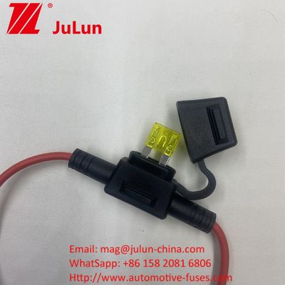 حامل فيوز 12 فولت للسيارات ATC حامل فيوز لبلد السيارةTap In Line حامل فيوز صغير مع سلك 10 مقاس
