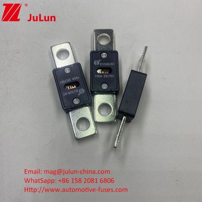 EV320-5X 80A 70VDC SINOFUSE صيانات السيارات السيراميكية الحجم الصغير حماية الدائرة القصيرة النحاس الفضة الكوارتز الرمال الذهب