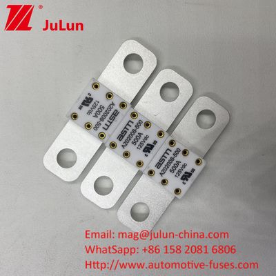 ASTM 400A 125VDC السيراميكية المعدنية بطارية سيارة فيوز لصناعة السيارات 68 * 17.7 * 12mm