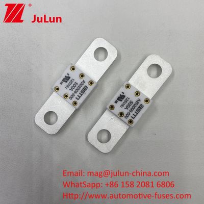 شاحنة 400A 125VDC المسافة بين الثقوب 2 50.8mm بطارية السيارة فيوز لأنظمة الاتصال المصعد