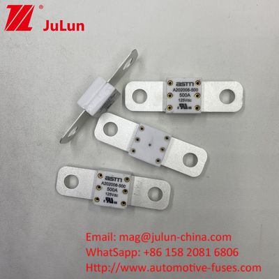 500A 125VDC الدوائر القصيرة حماية باتي فيوز الحجم الصغير التيار القياسي العالي المسافة بين الثقوب 2 50.8mm