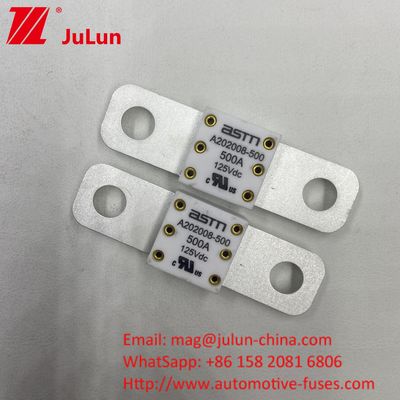 125VDC 150A A202008 فيوز السيارة الكهربائية الشحن السريع للسيارات النقلية 100A 150A 200A 250A 300A 350A 400A 500A