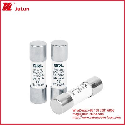 15A 1000VDC فيوز لينك الطاقة الشمسية GPV DC فيوز 10 * 38mm 32A تصنيف للحماية الكهربائية في أنظمة الطاقة الشمسية للاستخدام مع غرف الفيوز