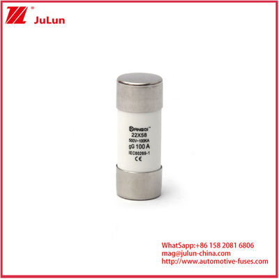 مصابيح السيارات السيراميكية 20A 1000VDC PV FUSE كسر 10*38mm 14*51mm 20*65mm القدرة مع القدرة على الاستبدال 1000VDC 10A 15A 25A 30A ومعايير السلامة IEC
