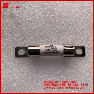 EV315-L 3EB 50A HS 10 * 38mm شاحنة ثقيلة كهربائية خفيفة محول تركيب 500VDC فيوز أنبوبي مع JASO D622 الامتثال