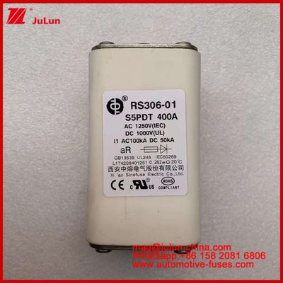 400A AC1250V IEC 100KA DC1000V UL AR السيراميك مربع مصابيح السيارات السيارات حماية الدائرة للسيارات الكهربائية والسيارات
