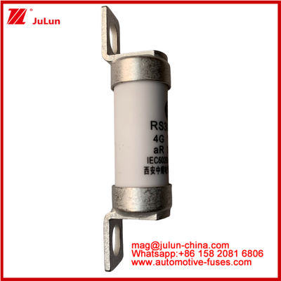 RS308-HB 4G 100A AR 750VDC 50KA فيوز لحماية الدوائر السيارات أداء متوافق مع JASO D622 التصميم الأنبوبي السيراميكي