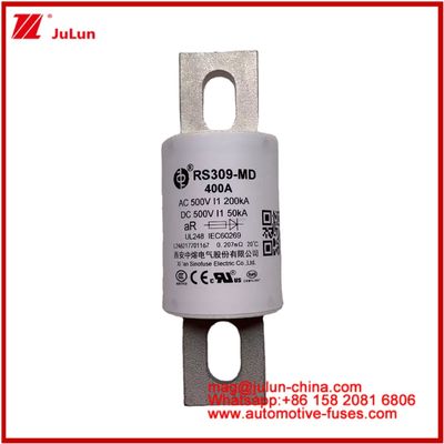 RS309-MD 400A 500VAC 200KA 500VDC 50KA AR الأنبوبية السيراميكية الصمامات السيارات