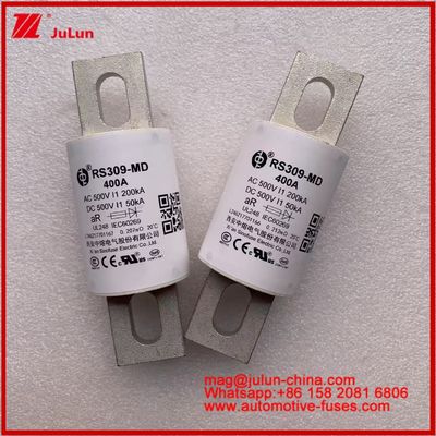 RS309-MD 400A 500VAC 200KA 500VDC 50KA AR الأنبوبية السيراميكية الصمامات السيارات