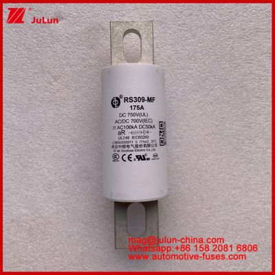 RS309-MF 175A 750VDC UL فيوز السيراميكي الأنبوبي AR 750VDC / 700AC IEC 20KA GB 5-800A للسيارات الكهربائية وأنظمة الطاقة