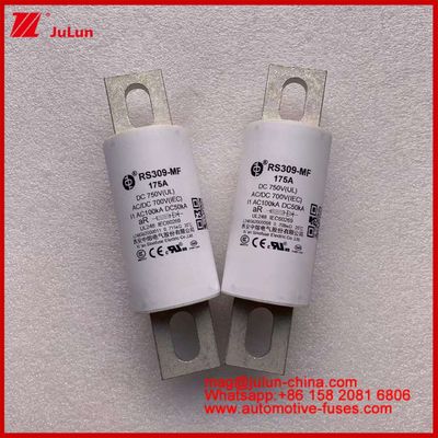 RS309-MF 175A 750VDC UL فيوز السيراميكي الأنبوبي AR 750VDC / 700AC IEC 20KA GB 5-800A للسيارات الكهربائية وأنظمة الطاقة