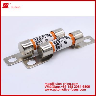 EV322 3EL 32A DC700V التأمين السيراميكي الأنبوبي الحجم المدمج الحد الأدنى من التيار المسموح به حماية الدائرة القصيرة
القدرة الكبيرة على الكسر عند 100Vdc/125Vdc الهيكل المكبس