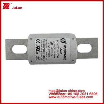 250A 500VAC Ev Fuse RS309-MD-200KA 500VDC 50KA AR Caremic DC أداء أنبوبي سيارات محول استود