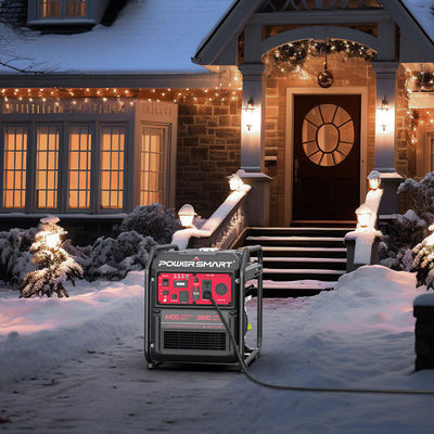 الرشاش الكهربائي بدون هواء مصباح LED Light Home InvertorB المحمول Usa Powersmart 4400w مولد الغاز للخييم