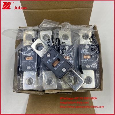 100A DC70V فيوز المركبات الكهربائية المتطورة EV320-5C 5X 150A 300A DC70V شحن سريع بمادة الجسم السيراميكي و 6KA الحد الأقصى لتيار الكسر