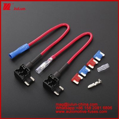ATS / Low Profile Mini/Micro2/Micro3 Fuse Holder Mini Low Profile  Add-a-Circuit Fuse Tap Bullet Connector Adapter Micro Inline Fuse Holder