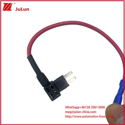 مجموعة أسلاك طرفية شفرة مصغرة Micro2 حامل فيوز طاقة 1A 5A 7A 15A 32V حامل فيوز سيارة يتميز بمادة نحاس PVC مصمم لتطبيقات فيوز ACU ACN ACS ACZ ANL ANM ANS يدوم طويلاً
