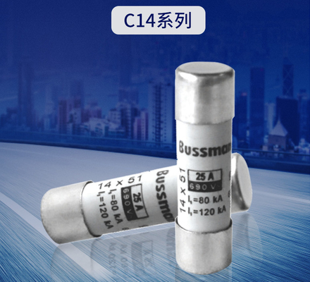 14x51 C14 سلسلة منخفضة الجهد فتيل 0.5-50A 400V / 500V / 690V