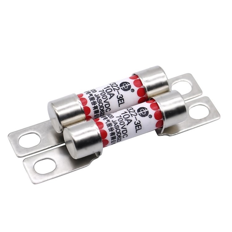 EV322 3EL سيارة كهربائية فيوز 10A 16A 20A 25A 32A 700VDC الترباس نوع أنبوب دائري