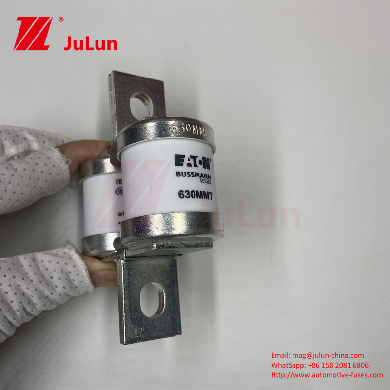 BUSSMANN 630MMT 690V السيراميكي النحاس التوأم الصفيحة الصفيحة نوع المسامير فيوز للسيارات