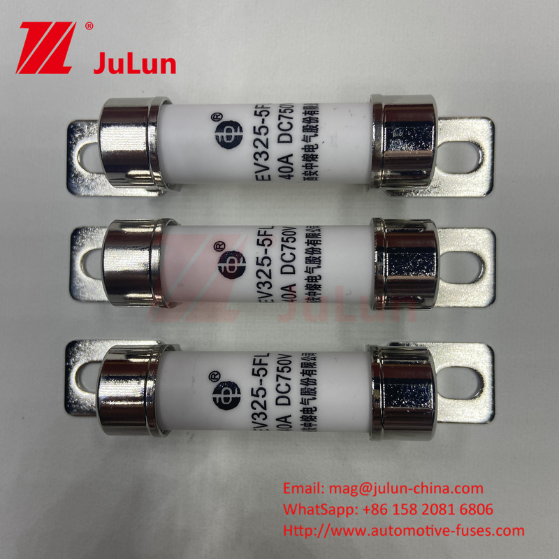 750VDC تخزين الطاقة 10A 25A 30A 50A EV FUS السيارات السيراميكية النحاسية فيوز السيارة الكهربائية لتخزين الطاقة DC750V