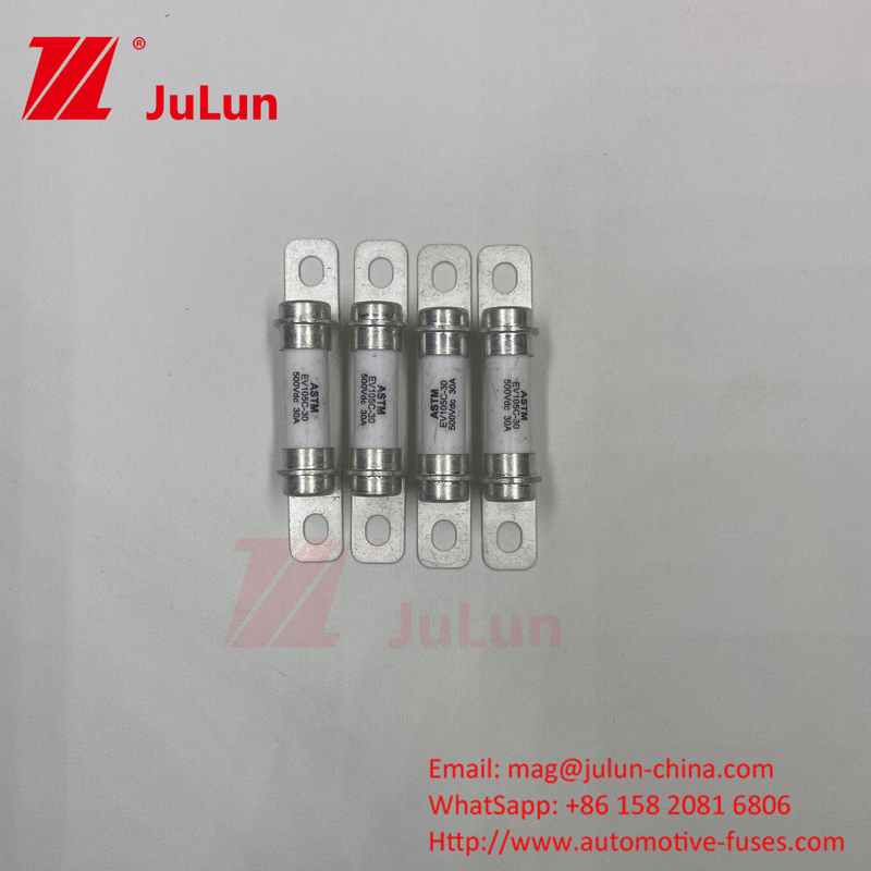 20A 500VDC نظام تحويل طاقة المركبة الكهربائية نظام تحويل طاقة المركبة الكهربائية الفيوز السريع 15A 30A 50A