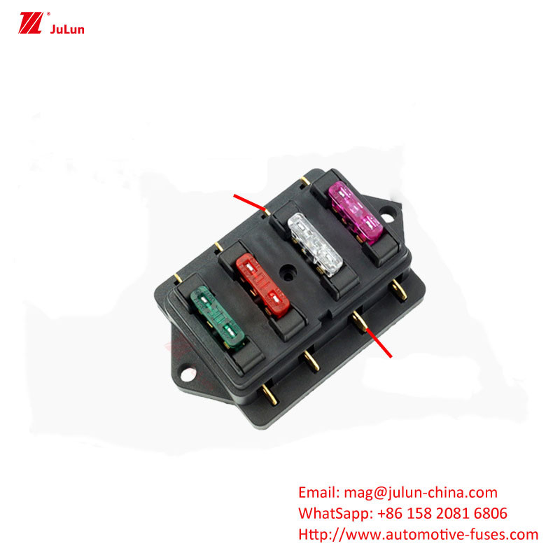 قطع غيار السيارات محطة حماية الدائرة الإلكترونية التيار 32V30A-500A حامل فيوز السيارات الاتصال النحاس 30A-500A