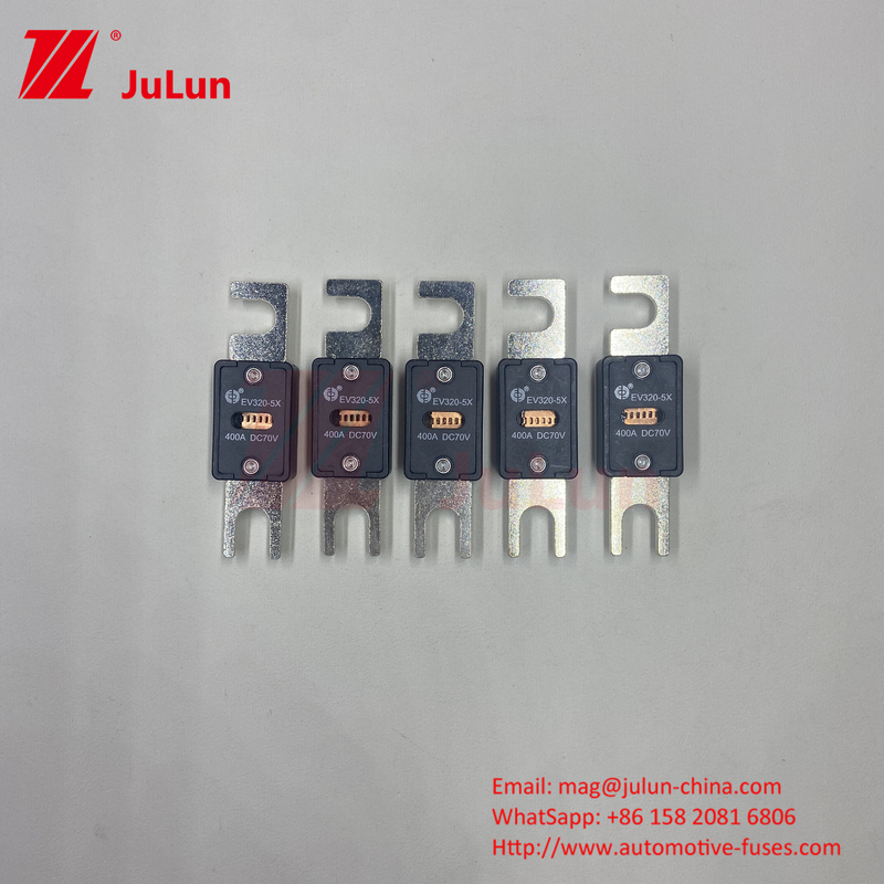 SINO 6kA EV320-5X-80A-N السيراميكي النحاس الكوارتز الرمال أنبوب وقت ثابت 2ms EV فيوز السيارة الكهربائية