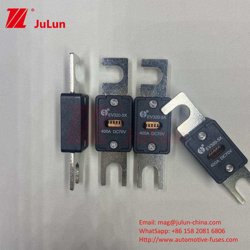 EV320-5X-350A-N 70VDC 6kA فيوز مركبة كهربائية من النحاس السيراميكي لسلامة نظام الجر EV