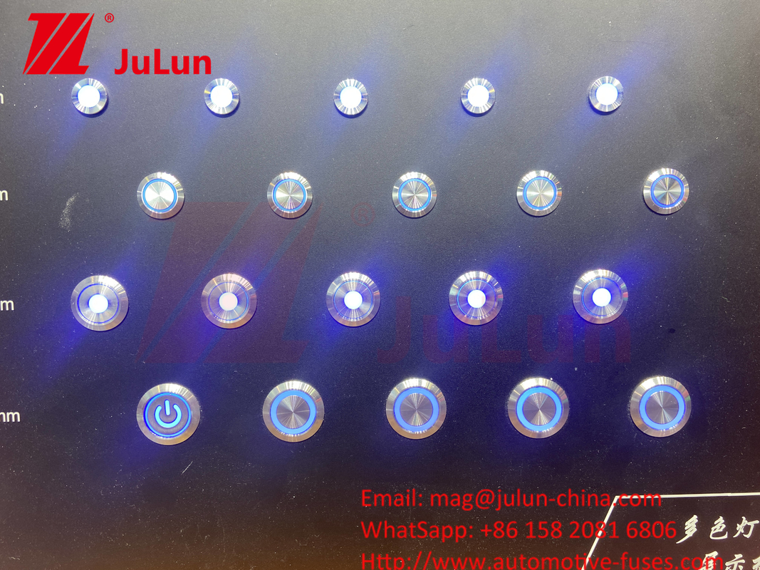 16 ملم حلقة مضاءة مؤقتة LED IP67 12 ملم / 16 ملم / 19 ملم / 22 ملم / LA38 / XB2 زر التبديل المعدني زر الضغط المعدني