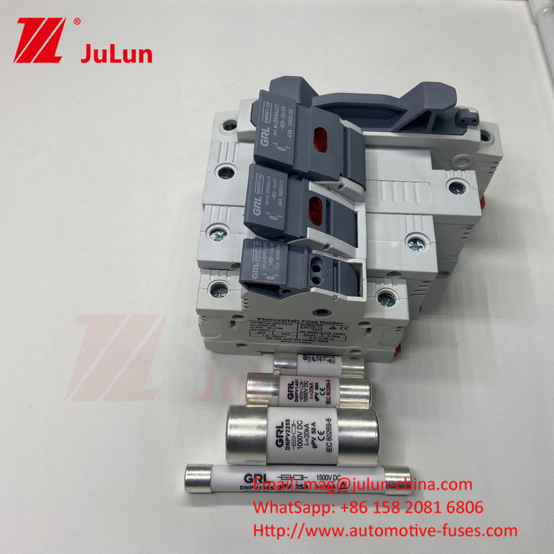 10 * 38mm gPV 1000VDC 32A FUSE Din دليل حامل فيوز لسهولة وتثبيت آمن