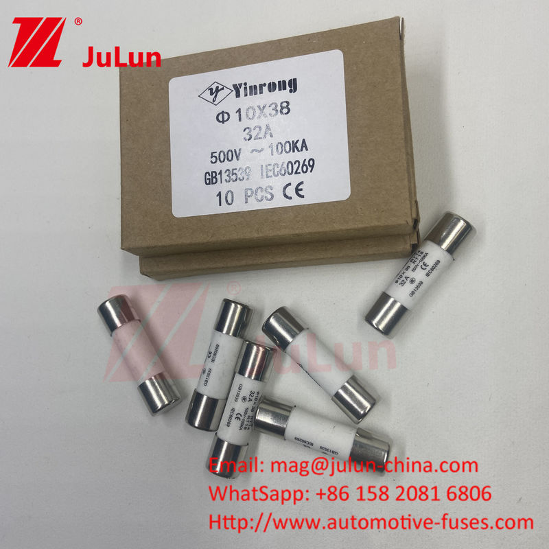 3A 10*38mm فيوتوكيرميك فيوتوكيرميك فيوتوكيرميك فيوتوكيرميك للنظام الضوئي AC220V AC380V AC50 0V AC690V AC800V