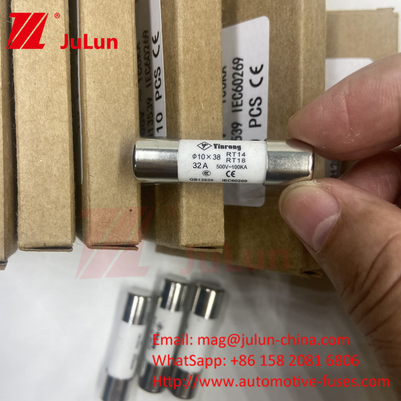 7A 10*38mm AC380V AC500V AC690V AC800V فيوز شمسي من السيراميك للأنظمة الضوئية