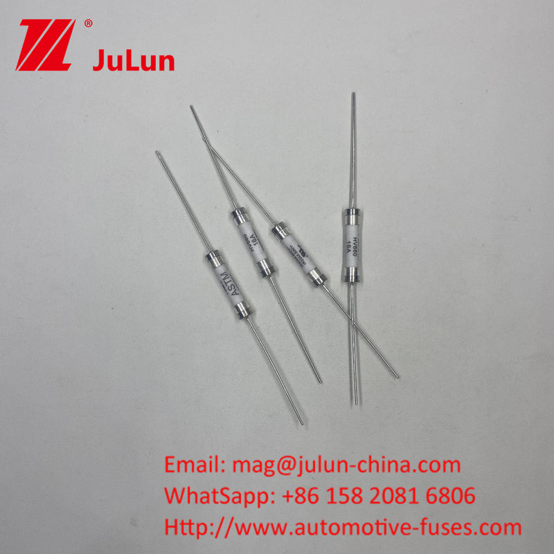 20A 500VCD 6*30mm HV660 ASTM PCB حفرة / عقدة تركيب 500VDC فيوز السيراميكي