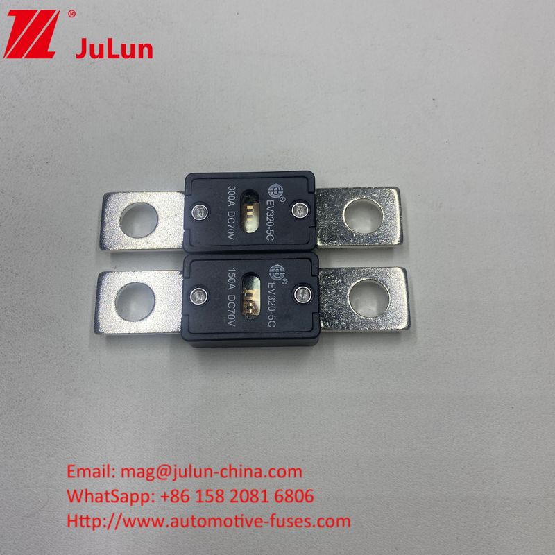EV320-5X 80A 70VDC SINOFUSE صيانات السيارات السيراميكية الحجم الصغير حماية الدائرة القصيرة النحاس الفضة الكوارتز الرمال الذهب