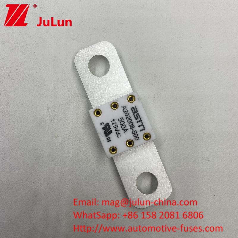 ASTM 400A 125VDC السيراميكية المعدنية بطارية سيارة فيوز لصناعة السيارات 68 * 17.7 * 12mm
