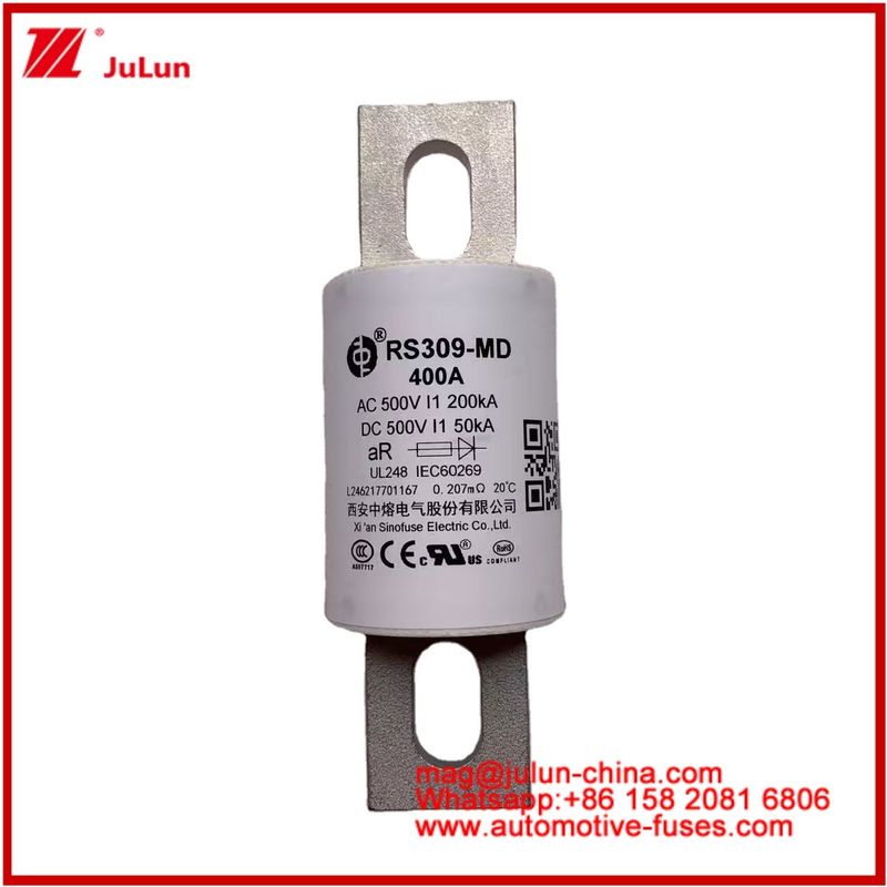 RS309-MD 400A 500VAC 200KA 500VDC 50KA AR الأنبوبية السيراميكية الصمامات السيارات