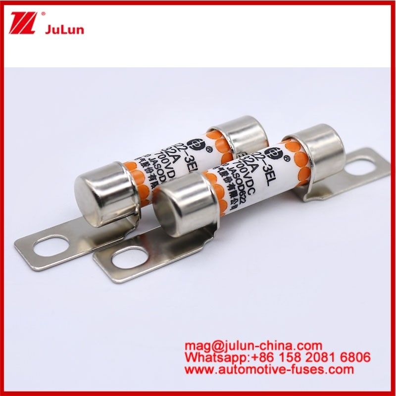 EV322 3EL 32A DC700V التأمين السيراميكي الأنبوبي الحجم المدمج الحد الأدنى من التيار المسموح به حماية الدائرة القصيرة
القدرة الكبيرة على الكسر عند 100Vdc/125Vdc الهيكل المكبس