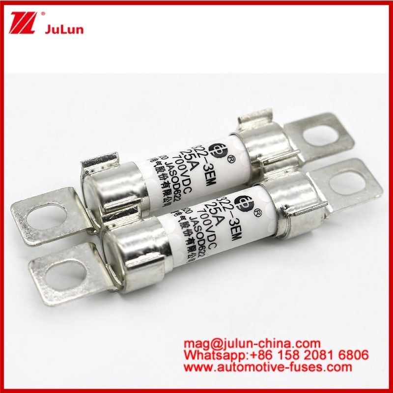 EV322 3EM 25A DC700V أنظمة الجر للسيارات الكهربائية EV أو HEV تحويل الطاقة تخزين الطاقة شاحنات على متن هيكل محفوفة فيوز السيراميكي الأنبوبي