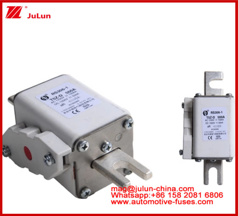 RS306-01-T5Z D 500A AC1250V DC1000V 50KA مربع فيوز الكاريميكي نظام الجر للسيارات الكهربائية تحويل الطاقة تخزين الطاقة على متن شاحن أداء ثابت ممتاز