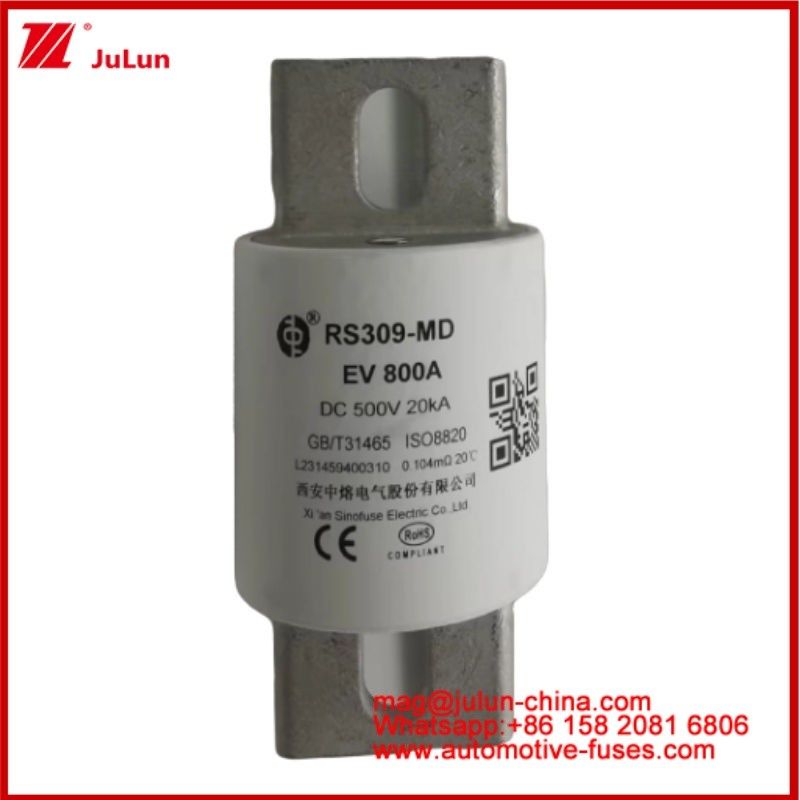 مركبة كهربائية هيكل الاتصال المكبس الذهبية Caremic أنبوبية السيارة الميكرو فيوز RS309-MD EV 800A DC500V 20KA للسيارات