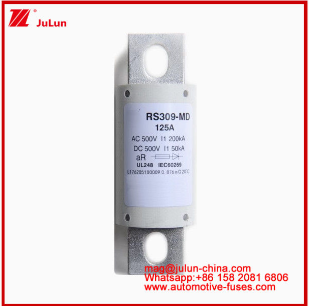 RS309-MD-125A التبويضات السيراميكية للسيارات 500VAC200KA 500VDC 50KA AR DC أداء هيكل اتصال محولات السيارات الأنبوبية