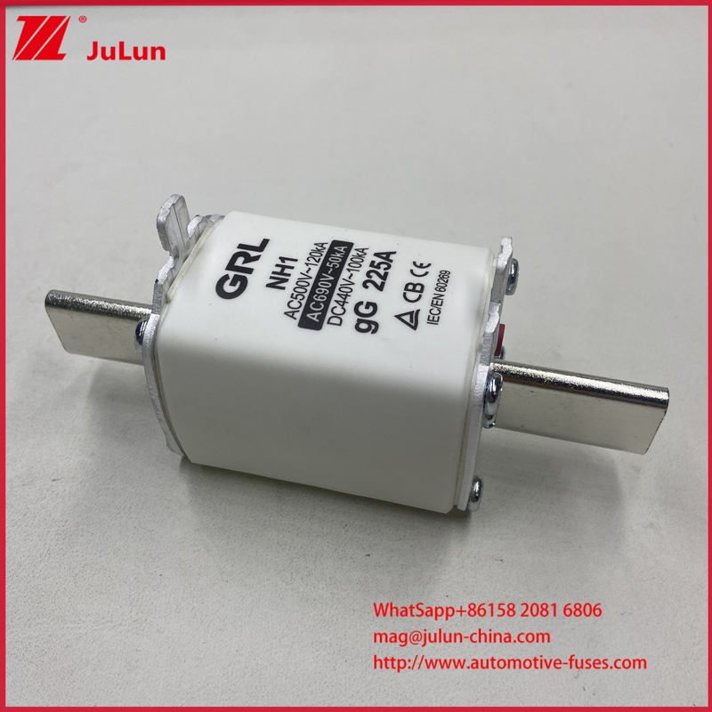 NH000 NT000 300A 225A 500V 120kA فيوز عالي القدرة على القطع وصلة فيوز مع شفرة موصل سكين GG-gL
