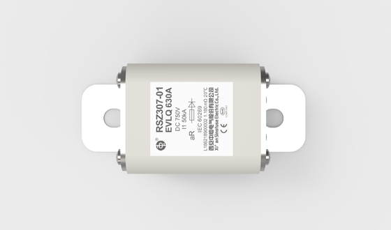 أداء DC ممتاز EV Ceramic Fast Fuse RSZ307-01-EVLQ 630A 750VDC
